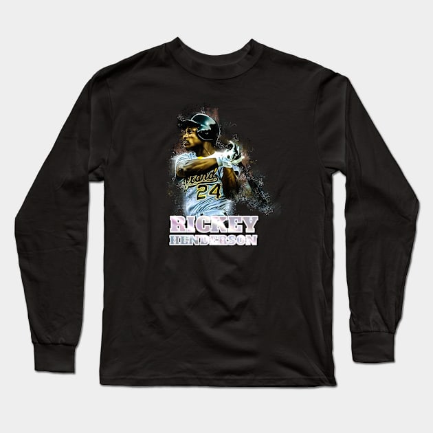 Rickey Henderson Long Sleeve T-Shirt by mobilunik